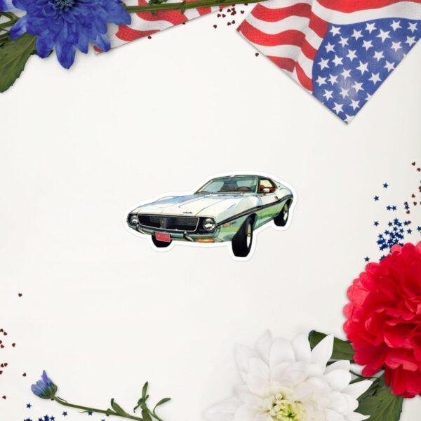AMC Javelin Sticker: Classic American Muscle Car Kiss-Cut Sticker