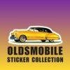 1948 Oldsmobile Sticker: Yellow Classic American Car Kiss-Cut Sticker