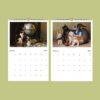 Whimsical Cat Art Calendar - Renaissance & Victorian Style, Monthly Planner