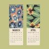American Deco Wall Calendar - Art Deco Decor, Mid-Century Modern, Unique Gift, Retro Wall Decor
