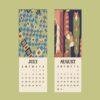 American Deco Wall Calendar - Art Deco Decor, Mid-Century Modern, Unique Gift, Retro Wall Decor