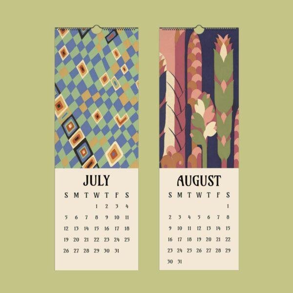 American Deco Wall Calendar - Art Deco Decor, Mid-Century Modern, Unique Gift, Retro Wall Decor