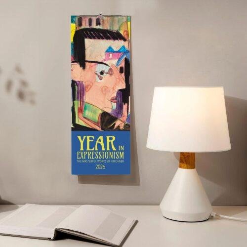 Ernst L Kirchner Wall Calendar Slimeline – Expressionism Art, Famous Painting, German Artist