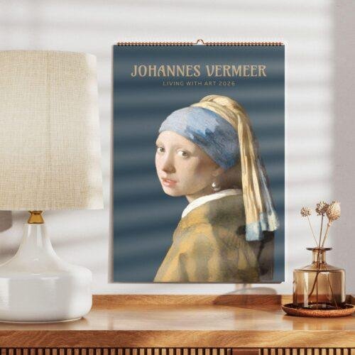 Johannes Vermeer Wall Calendar – Monthly Art Print, Dutch Golden Age, Genre Painting, Everyday Life