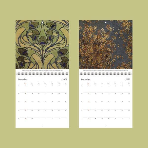 Poetry of the Ornament Wall Calendar – Josef Hoffmann, Koloman Moser & Dagobert Peche Designs, Art Nouveau Gift for Design Enthusiasts