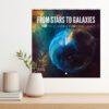 Galaxy Wall Calendar – NASA Hubble Webb, Space Lovers Gift, Semi-Gloss Silk Paper