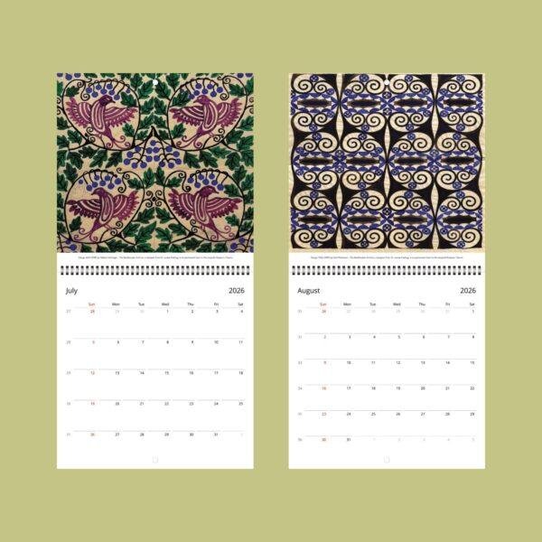 Poetry of the Ornament Wall Calendar – Josef Hoffmann, Koloman Moser & Dagobert Peche Designs, Art Nouveau Gift for Design Enthusiasts