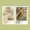 Gerda Wegener Wall Calendar - Danish painter, Lesbian Erotica, Coming Out Gift, Semi-Glossy Paper