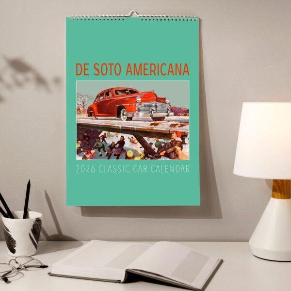 De Soto Americana Wall Calendar - Classic Car Heritage, Motoring Enthusiasts, Semi-Glossy Paper