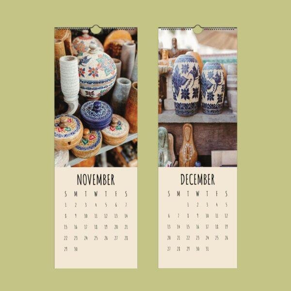 Brazilian Soapstone Carvings Wall Calendar – Latin American Art, Traditional Craft, Semi-Glossy Paper