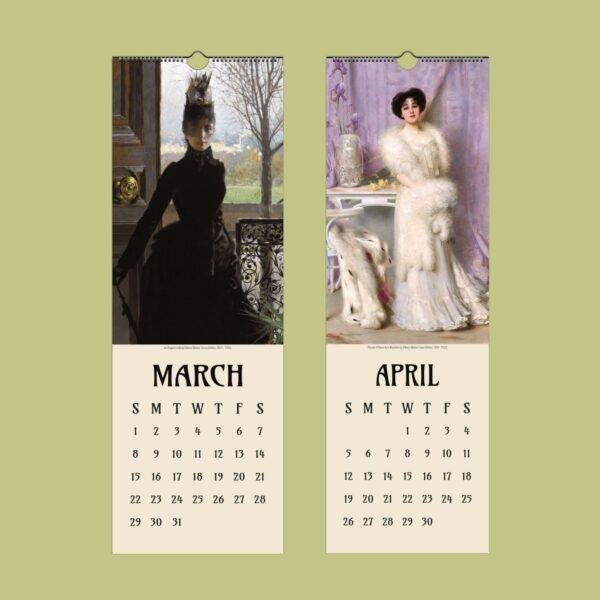 Vittorio Matteo Corcos Wall Calendar – Italian Artist, Belle Époque, Semi-Glossy Paper