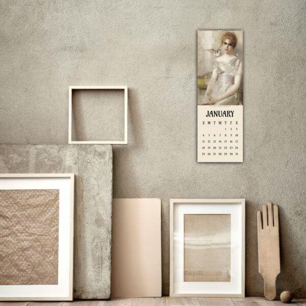 Vittorio Matteo Corcos Wall Calendar – Italian Artist, Belle Époque, Semi-Glossy Paper