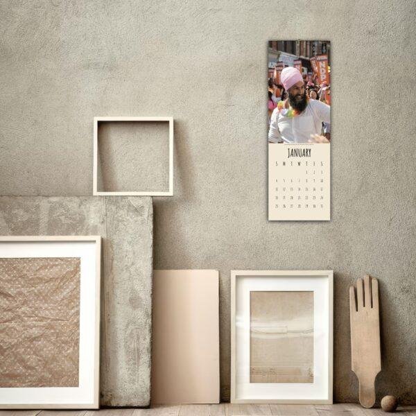 Romantic Calendar - Celebrate Love, Inclusive Art, Proud Couple Gift, Semi-Glossy Paper