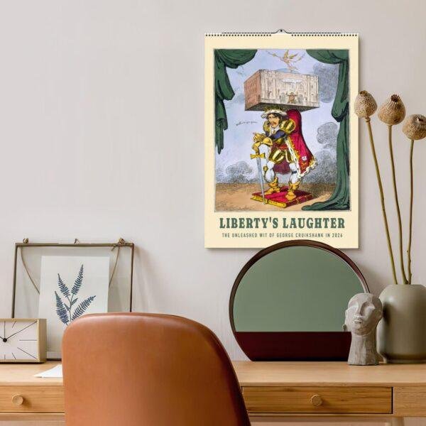 George Cruikshank Wall Calendar – British Artist, Classic Caricature, Art History Gift, Semi-Glossy Paper