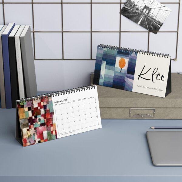 Paul Klee Art Desk Calendar – Cubism Artwork, Expressionism, Fine Paper Stock, Top Spiral Bound