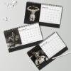 Circus Memorabilia Desktop Calendar – Showtime Nostalgia, Fine Paper Stock, Top Spiral Bound