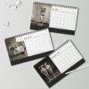 Circus Memorabilia Desktop Calendar – Showtime Nostalgia, Fine Paper Stock, Top Spiral Bound