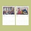 Historical Humor Wall Calendar – British Artist, George Cruikshank, Political Satire, Semi-Glossy Paper