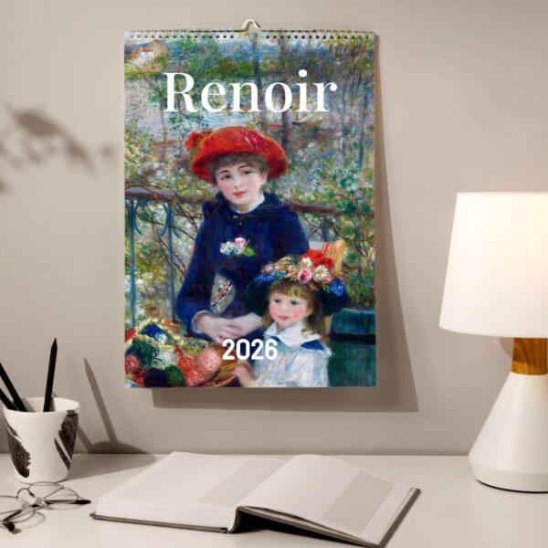 Pierre-Auguste Renoir Wall Calendar – French Artist, Impressionist Art, Semi-Glossy Paper