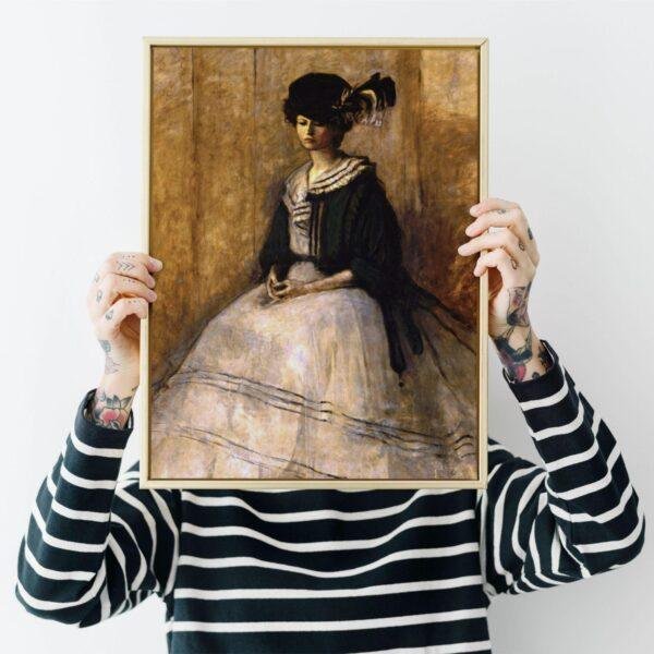 Romaine Brooks – La Veste en Soie Verte, Female Painter, Lesbian Gift, Gallery Matte