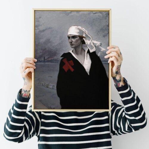Romaine Brooks – La France Croisée, Female Painter, Lesbian Gift, Art Print