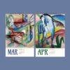Franz Marc Wall Calendar - German artist, Expressionist style, Blue Rider Art, Semi-Glossy Paper