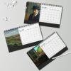 Georg Scholz Desk Calendar - New Objectivity Art, Fine Paper Stock, Top Spiral Bound