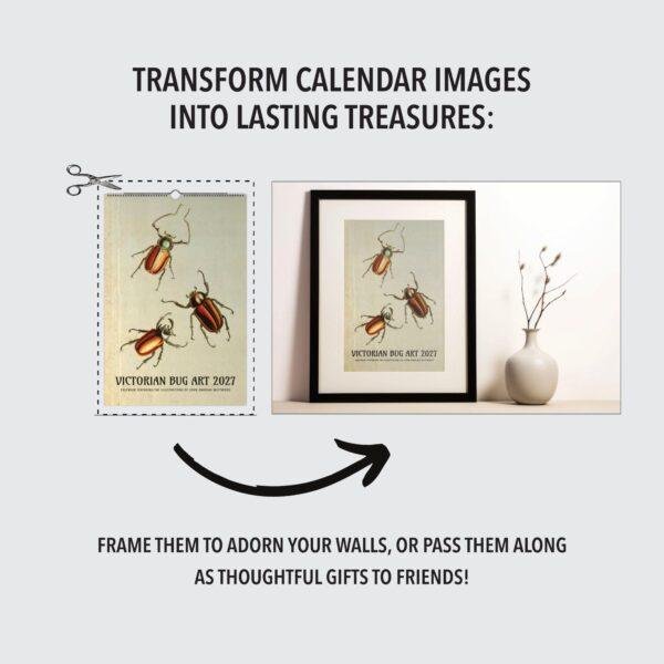 Victorian Bug Art Wall Calendar