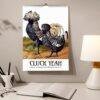 Chicken Wall Calendar – Vintage Rooster Art, Farmhouse Decor, Semi-Glossy Paper