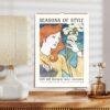 Eugène Grasset Art Nouveau Calendar - Belle Époque, Floral Ornament, Semi-Glossy Paper
