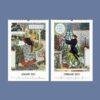Eugène Grasset Art Nouveau Calendar - Belle Époque, Floral Ornament, Semi-Glossy Paper