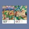 Franz Marc Wall Calendar - German artist, Expressionist style, Blue Rider Art, Semi-Glossy Paper