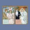 Louis Prang Wall Calendar – American Printer, Vintage Christmas, Semi-Glossy Paper
