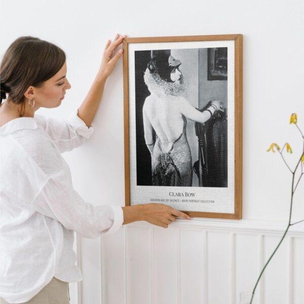 Clara Bow Vintage Cinema Decor – Classic Hollywood, Film Poster Gift, Art Print