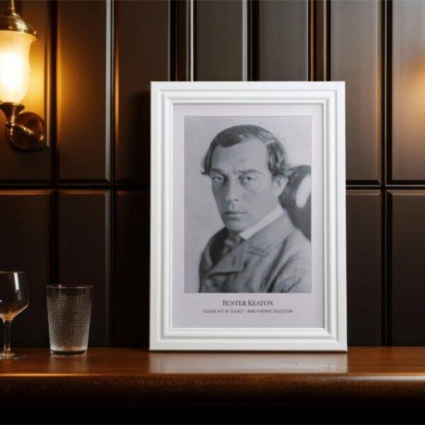 Buster Keaton Vintage Cinema Decor – Classic Hollywood, Film Poster Gift, Art Print
