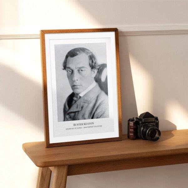 Buster Keaton Vintage Cinema Decor – Classic Hollywood, Film Poster Gift, Art Print