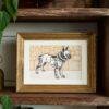 Pitbull Terrier Woodcut Print by Moriz Jung - Austrian Art, Dog Lover Gift, Matte Paper Poster