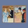 Louis Prang Wall Calendar – American Printer, Vintage Christmas, Semi-Glossy Paper