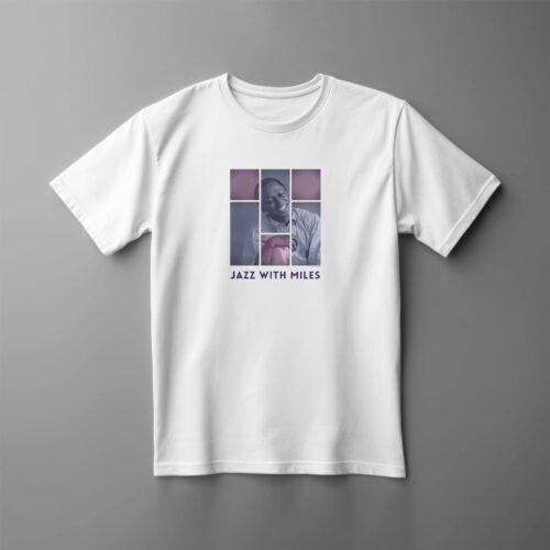 Miles Davis - Musician Tee, Music Legend, Jazz Trumpet, Short Sleeve T-Shirt