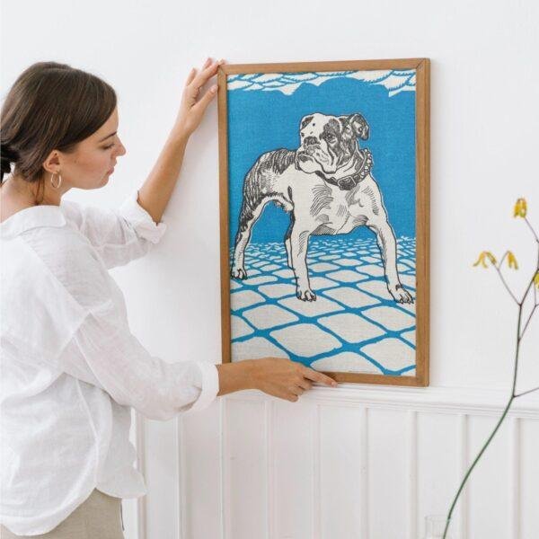 English Bulldog Print by Moriz Jung - Austrian Art, Dog Lover Gift, Matte Paper Poster