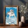English Bulldog Print by Moriz Jung - Austrian Art, Dog Lover Gift, Matte Paper Poster