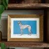 Greyhound Woodcut Print by Moriz Jung - Austrian Art, Dog Lover Gift, Matte Paper Poster