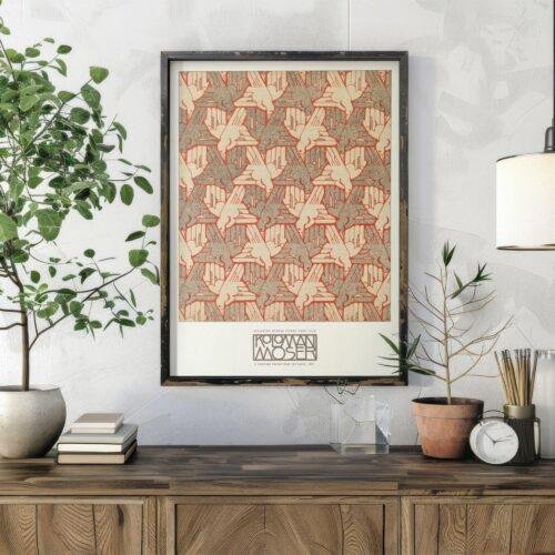 Koloman Moser - A Thousand Ravens, Mid Century Modern, Vienna Wall Art
