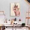Egon Schiele - Lovers, Expressionist Masterpiece, Smooth Matte Art Print