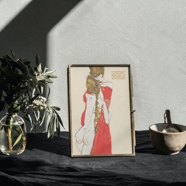 Egon Schiele - Mother & Daughter, Expressionist Masterpiece, Smooth Matte Art Print