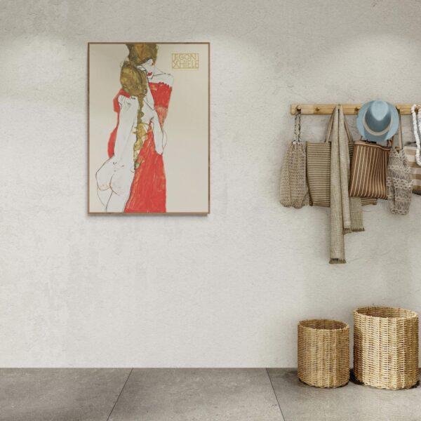 Egon Schiele - Mother & Daughter, Expressionist Masterpiece, Smooth Matte Art Print