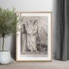 Greek Mythology Art Print – Masquerade Author Poster, Ancient Sculpture, Greece, Light Academia Decor