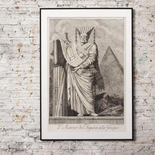 Greek Mythology Art Print – Masquerade Author Poster, Ancient Sculpture, Greece, Light Academia Decor