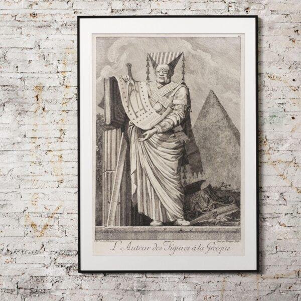 Greek Mythology Art Print – Masquerade Author Poster, Ancient Sculpture, Greece, Light Academia Decor