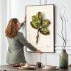 Country Life Educational Poster - Hickory, Watercolor Painting, Smooth Matte Art Print
